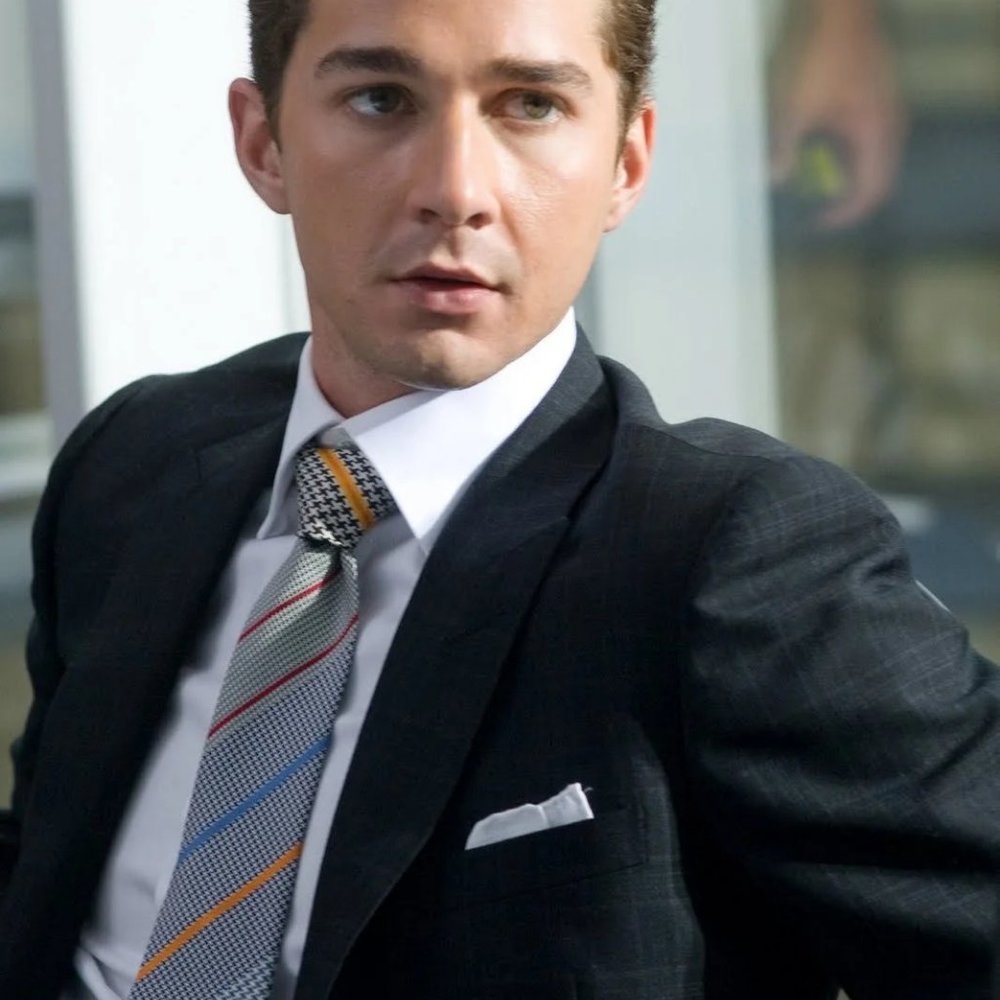 EXTREMELY RARE WALL STREET 2 TIE (HERMES CONCEPT) SHIA LABEOUF.  NOT SOLD!